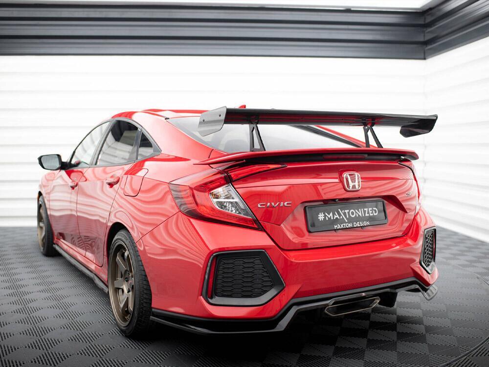 Carbon Spoiler With Upper Swan Mounting Honda Civic SI Mk10