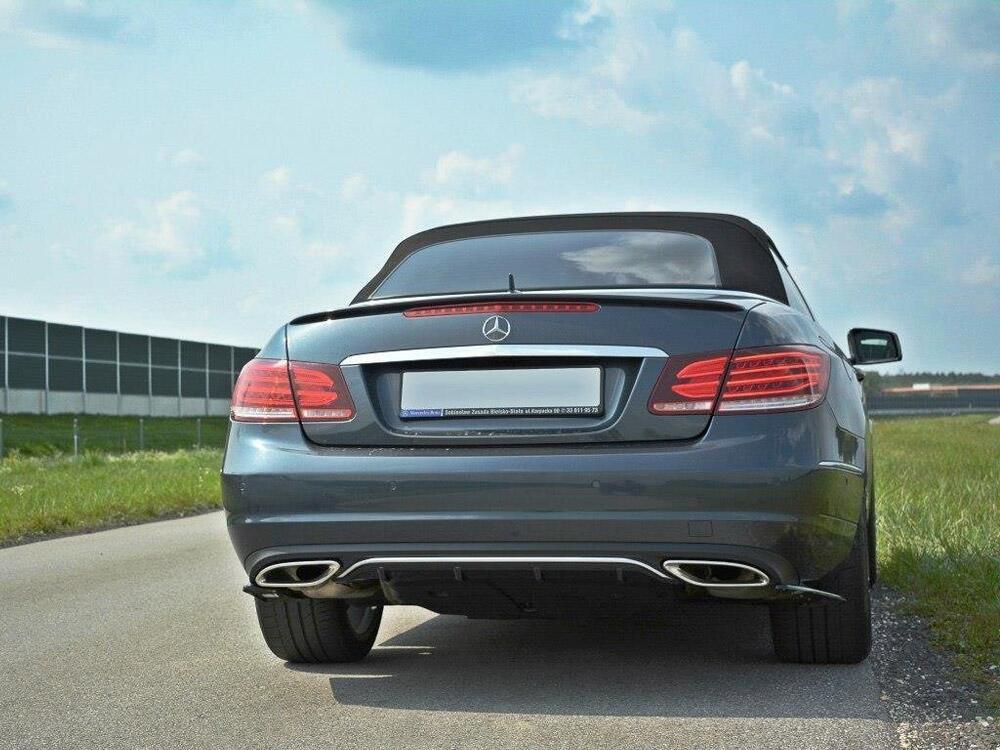 Rear Valance Mercedes - Benz E Coupe / Cabrio C207 Facelift / A207 Facelit - Carbon Look