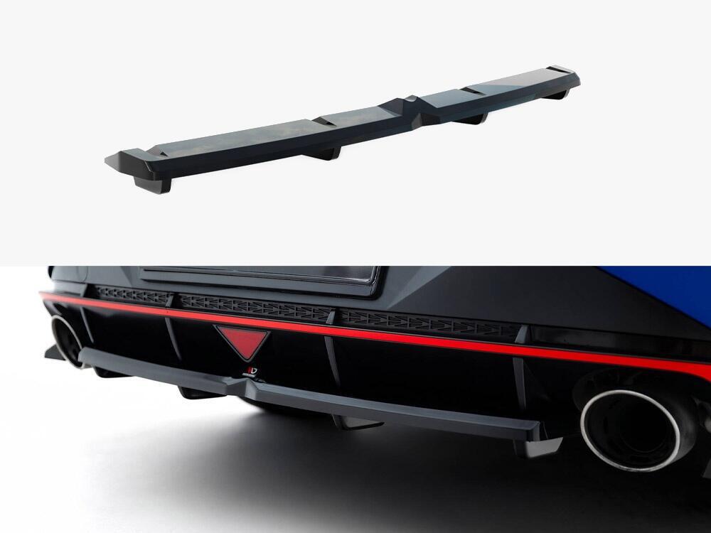 Central Rear Splitter (Vertical Bars) Hyundai Elantra N Mk7