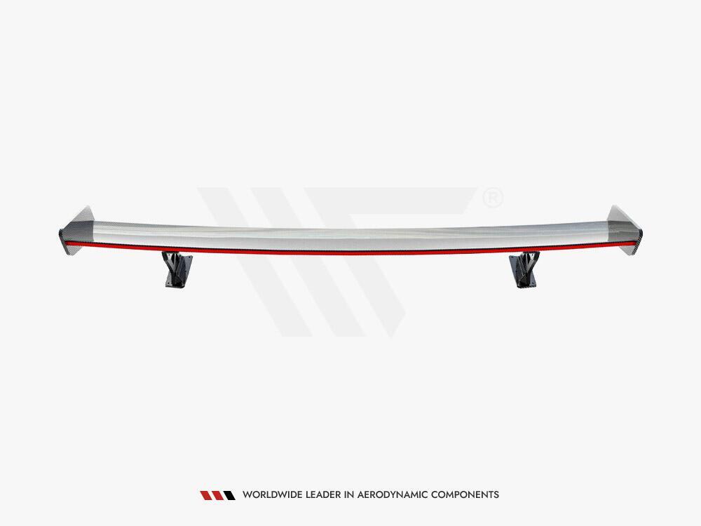Carbon Spoiler With External Brackets Uprights + LED Audi A3 / A3 S-Line / S3 / RS3 Sedan 8V / 8V Facelift