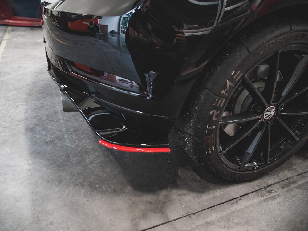 Rear Side Splitters VW Golf 7 GTI TCR - Carbon Look
