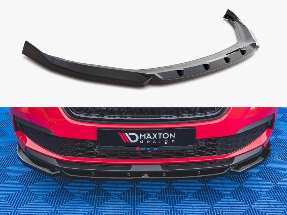 Front Splitter V1 Skoda Kamiq (2019-) - Carbon Look