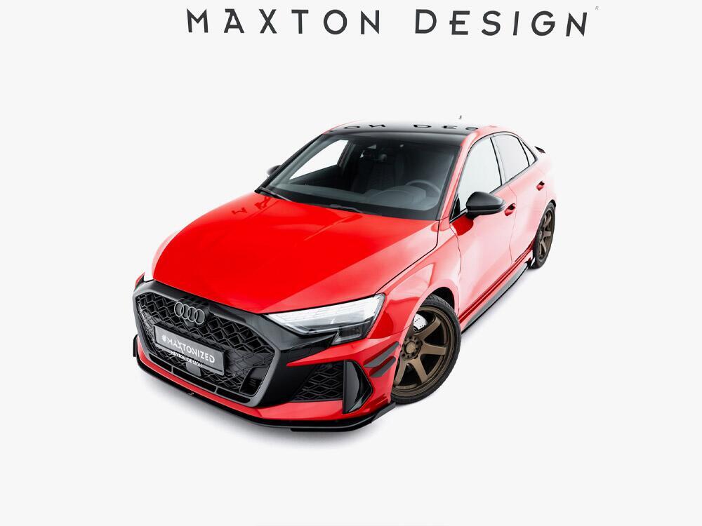 Street PRO Front Splitter + Flaps Audi RS3 Sedan 8Y Facelift