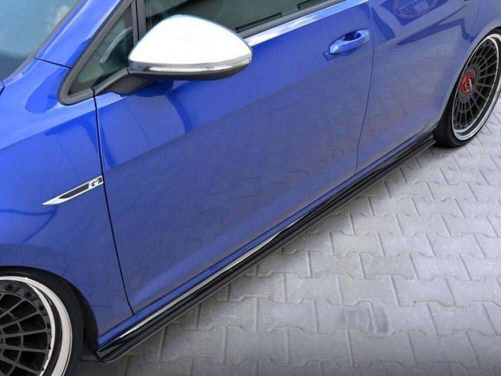Racing Side Skirts Diffusers Volkswagen Golf R / R-Line Mk7 Facelift