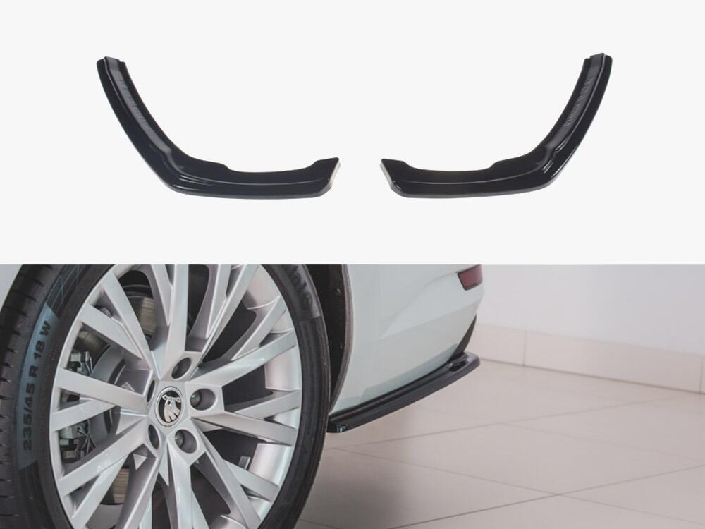 Rear Side Splitters Skoda Superb Liftback / Estate Mk3 Facelift