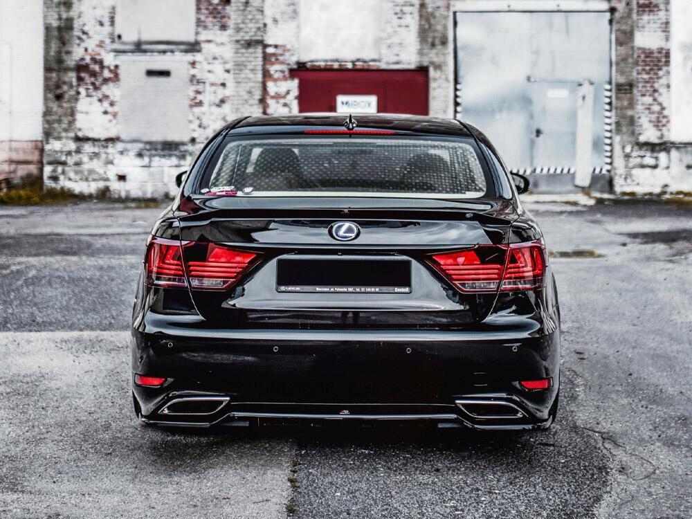 Rear Splitter (Vertical Bars) Lexus LS Mk4 Facelift