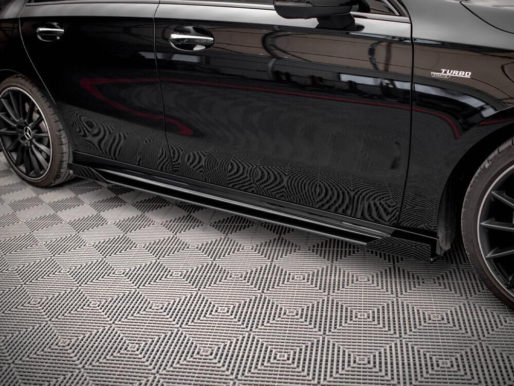 Street PRO Side Skirts Diffusers + Flaps Mercedes A35 AMG / AMG-Line Aero Pack W177