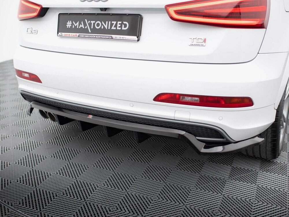 Rear Splitter (Vertical Bars) Audi Q3 S-Line 8U