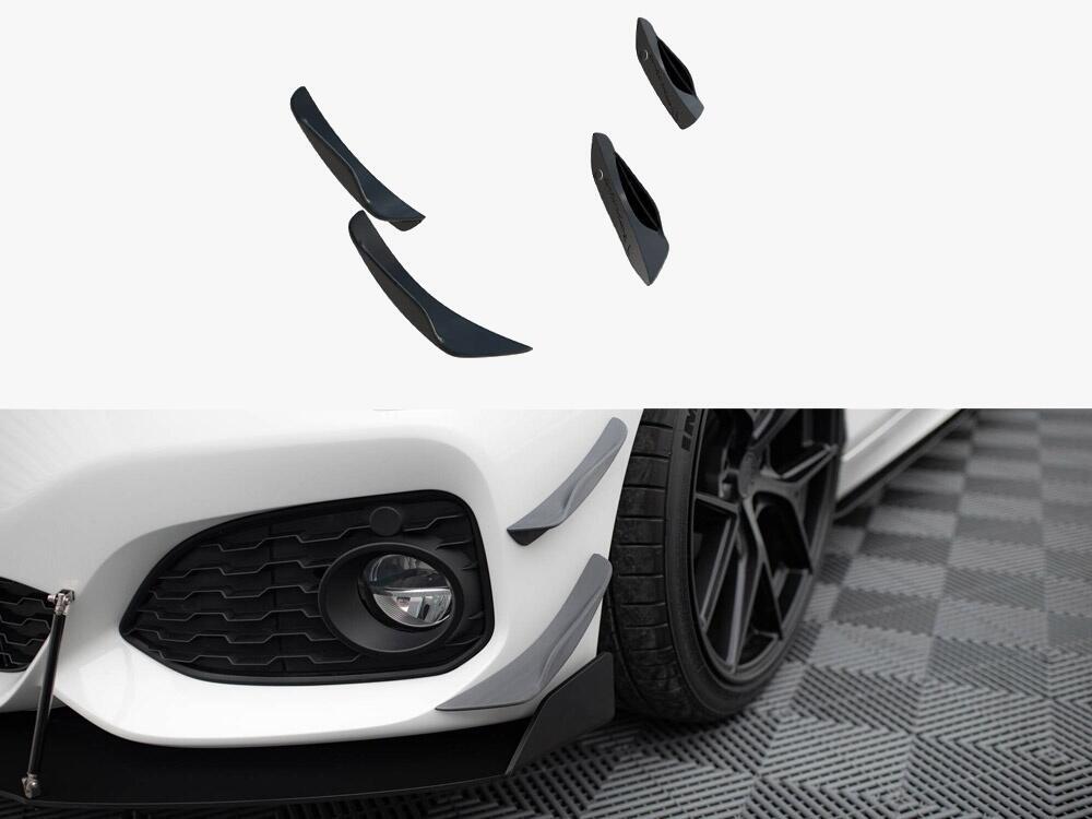 Front Bumper Wings (Canards) BMW 1 M-Pack / M140i F20 Facelift