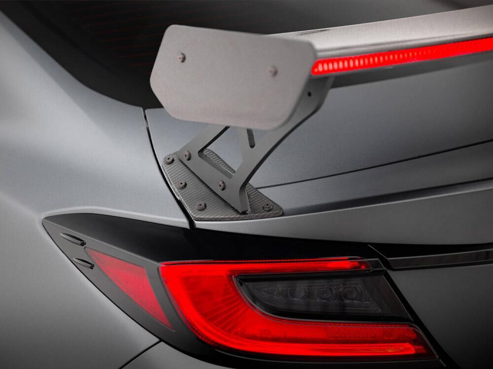 Carbon Spoiler With External Brackets Uprights + LED Toyota GR86