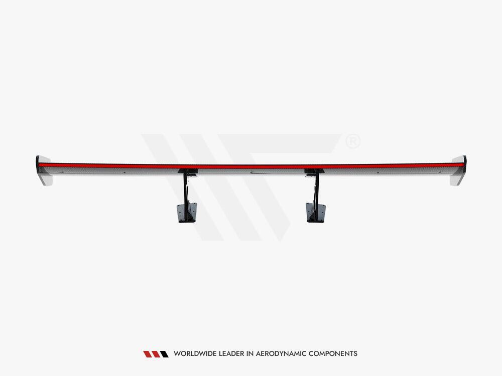 Carbon Spoiler With Internal Brackets Uprights V.1 + LED Porsche 718 Cayman GTS 982c