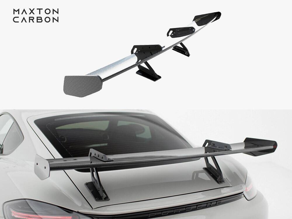 Carbon Spoiler With Upper Swan Mounting V.1 Porsche 718 Cayman GTS 982c