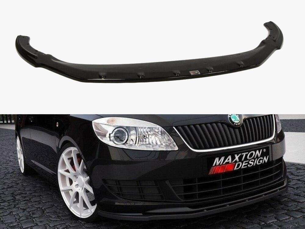 Front Splitter Skoda Fabia II Facelif Model, Standard Bumper - Carbon Look