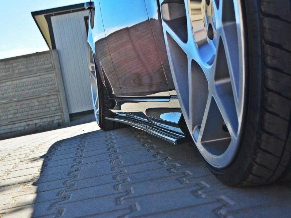 Side Skirts Diffusers SAAB 9-3 Turbo X / Aero Facelift - Carbon Look