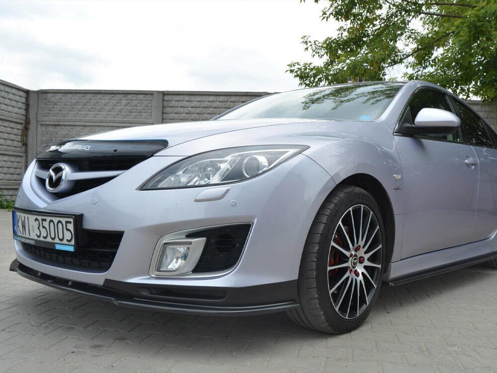 Front Splitter Mazda 6 Mk2 Sport Hatch (GH-series) Pre-facelift (2008-2010) - Carbon Look