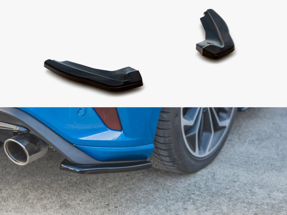 Rear Side Splitters Ford Focus MK4 ST (2019-) - Textured