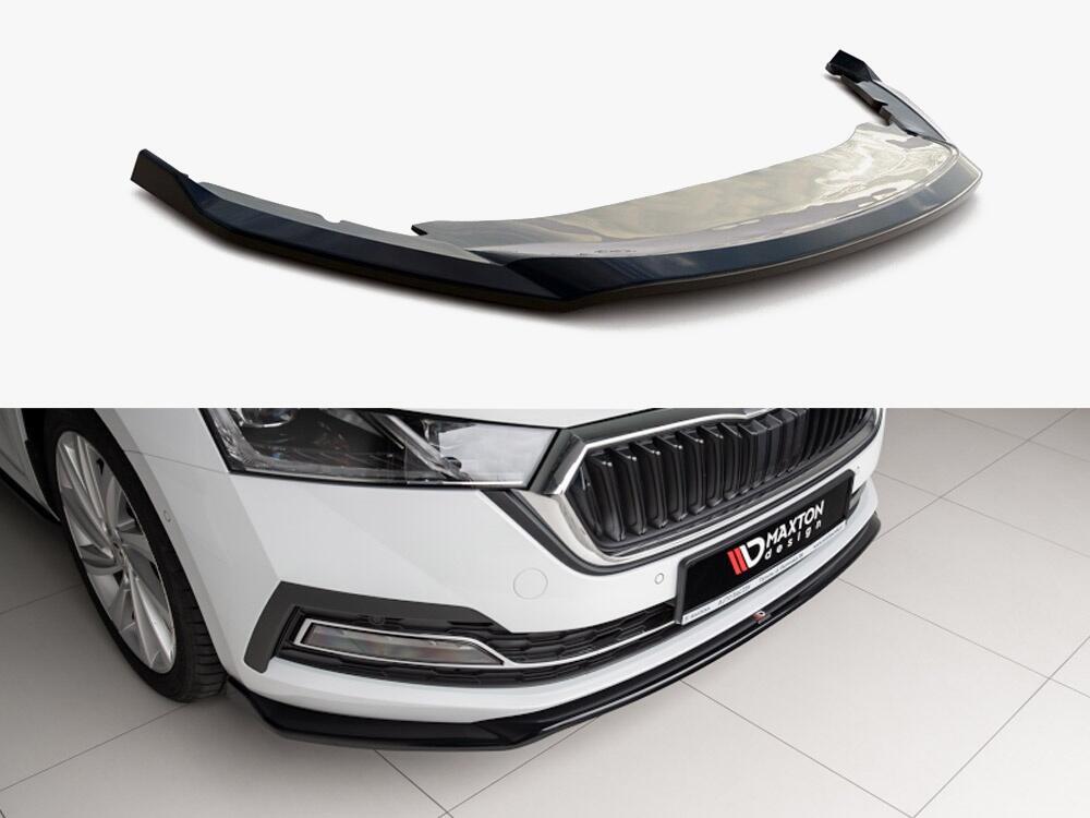 Front Splitter V2 Skoda Octavia MK4 (2019-) - Textured