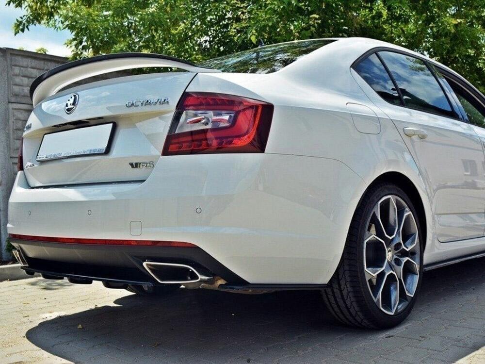 Central Rear Splitter Skoda Octavia VRS MK3/ MK3.5 Hatchback/ Estate- Textured