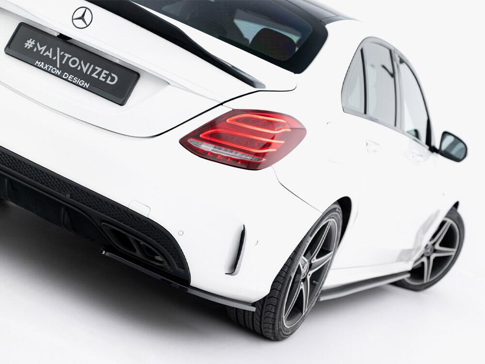 Rear Side Splitters Mercedes-Benz C AMG-Line Sedan W205