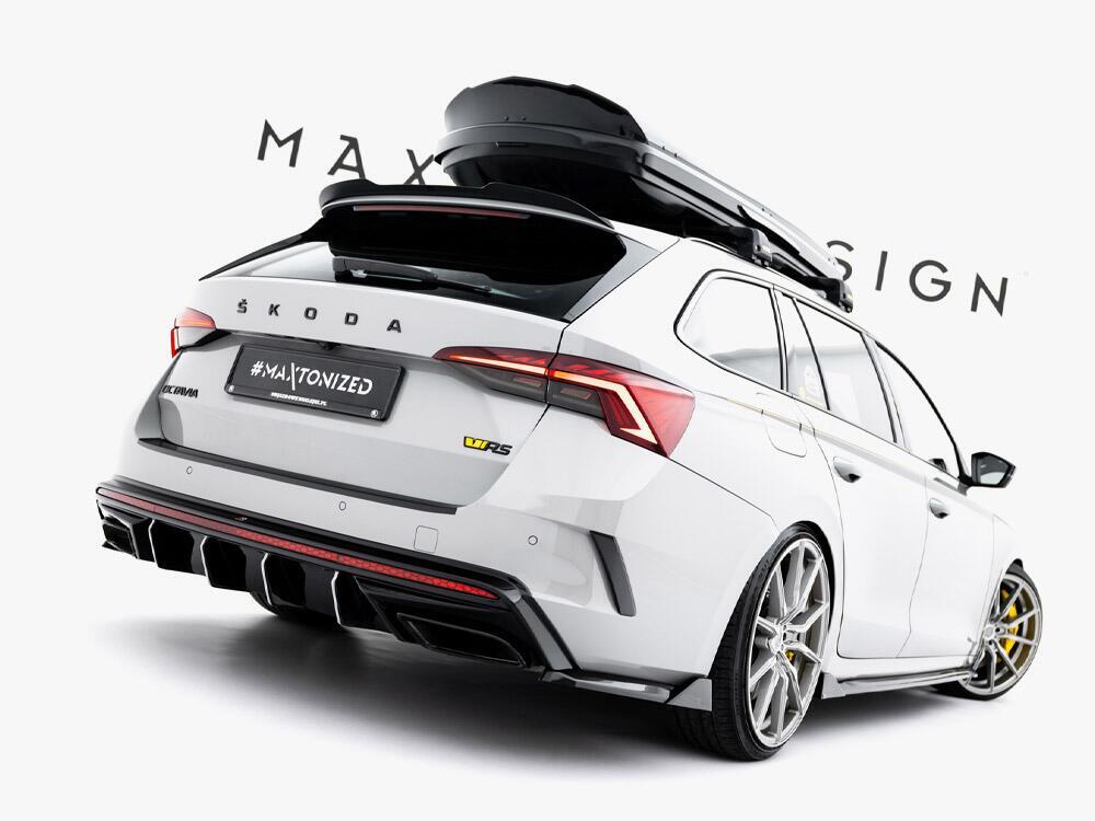Rear Side Splitters V.8 Skoda Octavia RS Liftback / Estate Mk4