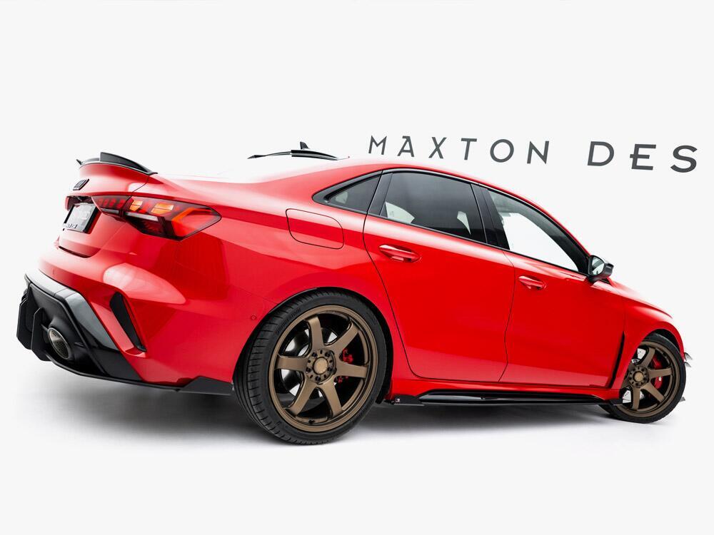 Street PRO Side Skirt Diffusers + Flaps Audi RS3 Sedan 8Y Facelift