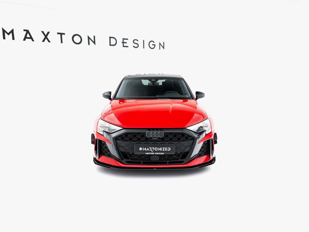 Street PRO Front Splitter + Flaps Audi RS3 Sedan 8Y Facelift