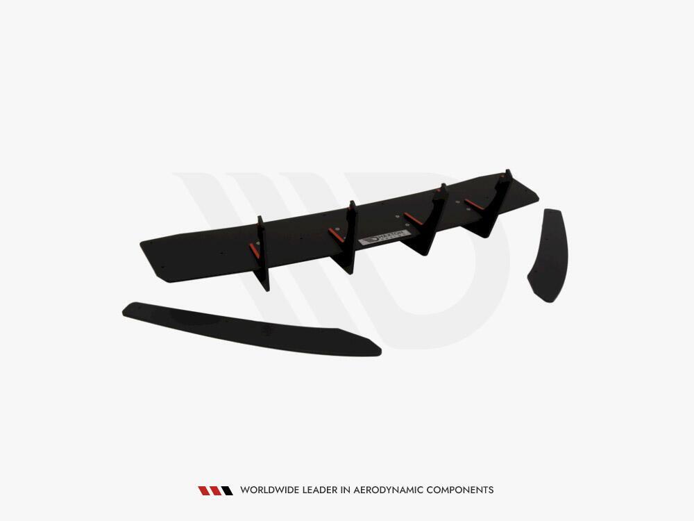 Rear Diffuser & Rear Side Splitters Audi S6 C7 Facelift
