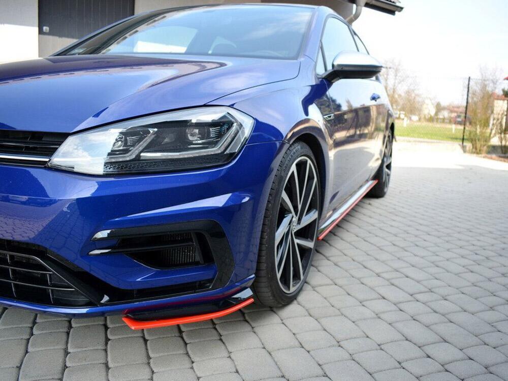 Front Side Splitters Volkswagen Golf R / R-Line Mk7 Facelift