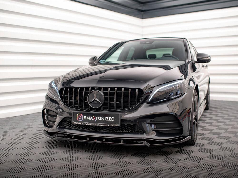 Front Splitter V.2 Mercedes-Benz C AMG Line Sedan / Coupe / Estate W205 / C205 / S205 Facelift