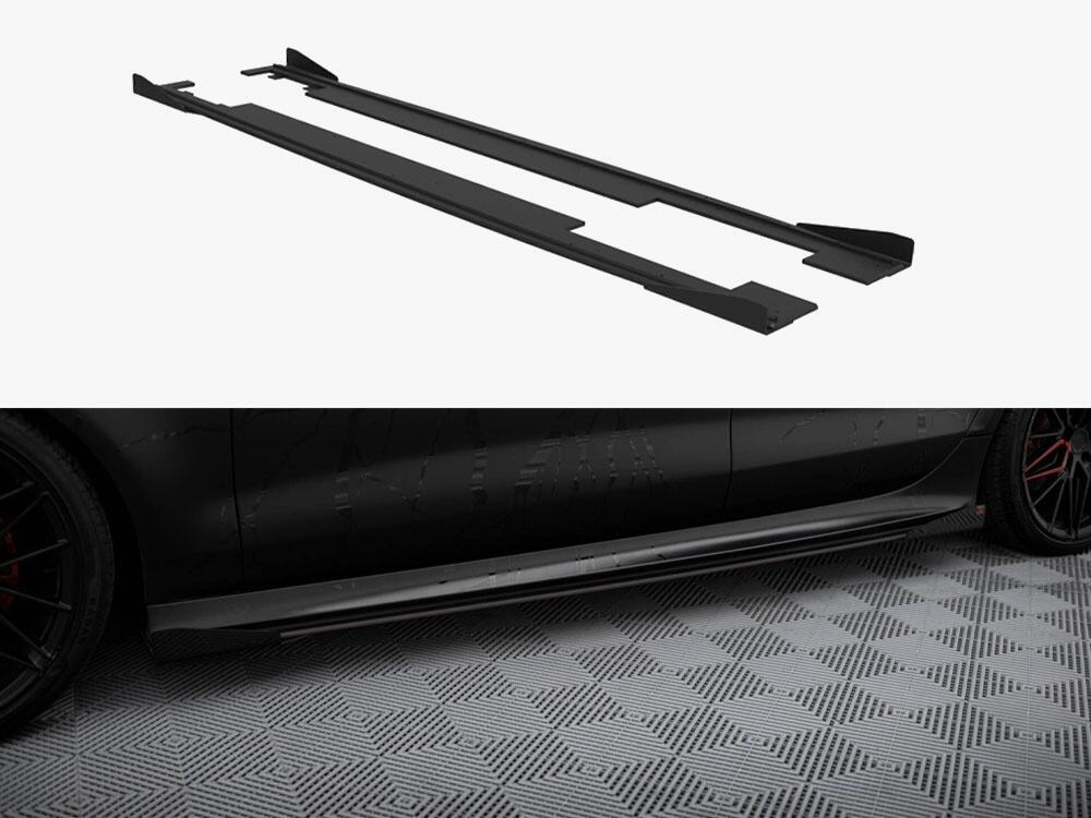 Street PRO Side Skirts Diffusers + Flaps Audi A7 RS7 Look C7