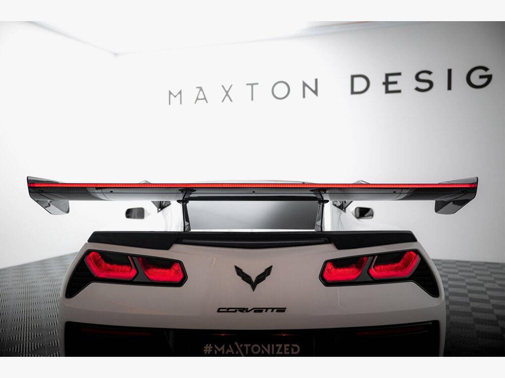 Carbon Spoiler With Upper Swan Mounting + LED Chevrolet Corvette Stingray / Grand Sport C7