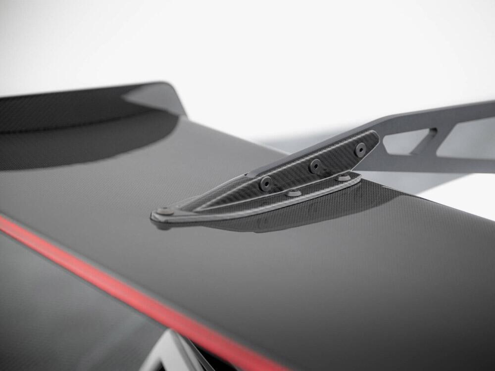 Carbon Spoiler With Upper Swan Mounting + LED Chevrolet Corvette Stingray / Grand Sport C7