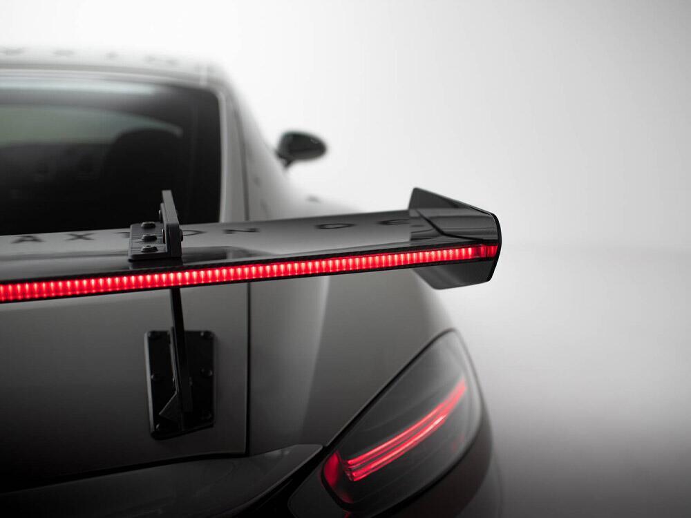 Carbon Spoiler With Upper Swan Mounting V.1 + LED Porsche 718 Cayman GTS 982c