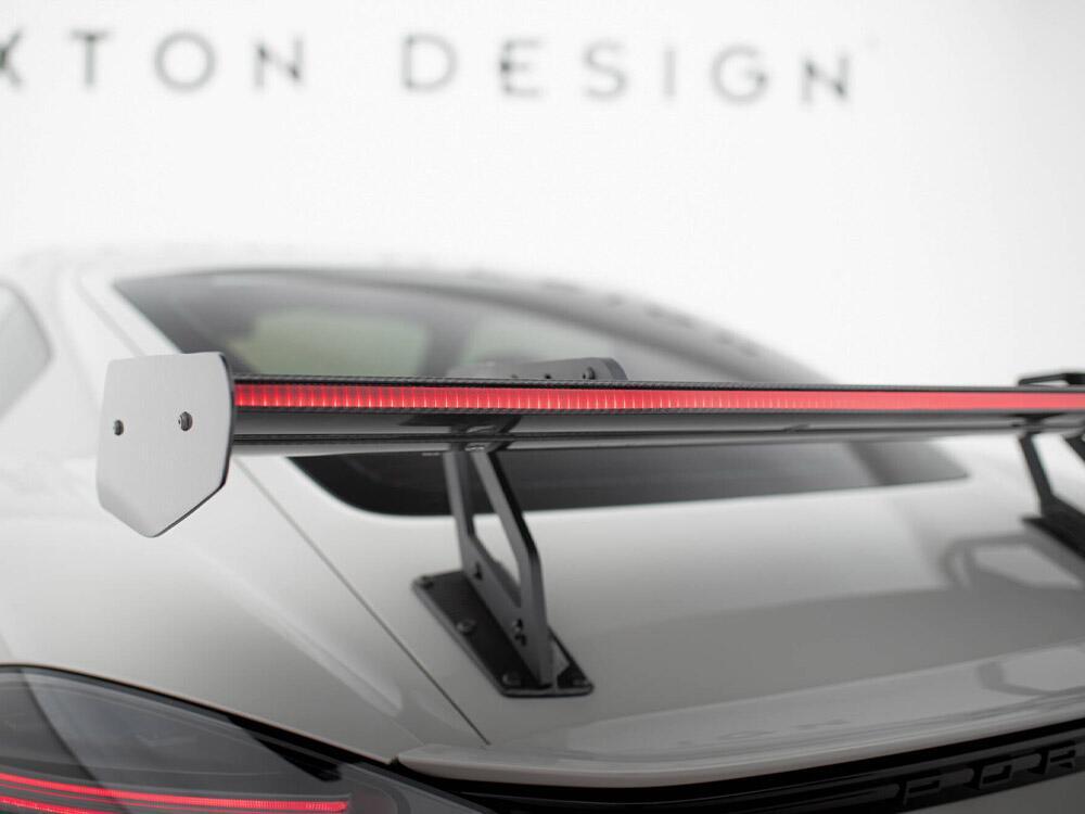 Carbon Spoiler With Upper Swan Mounting V.2 + LED Porsche 718 Cayman GTS 982c