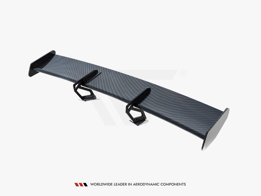 Carbon Spoiler With Upper Swan Mounting V.2 + LED Porsche 718 Cayman GTS 982c
