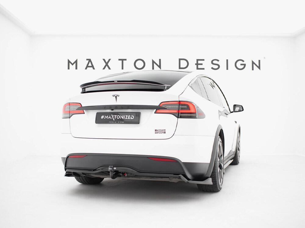 Rear Splitter (Vertical Bars) V.2 Tesla Model X Mk1 Facelift