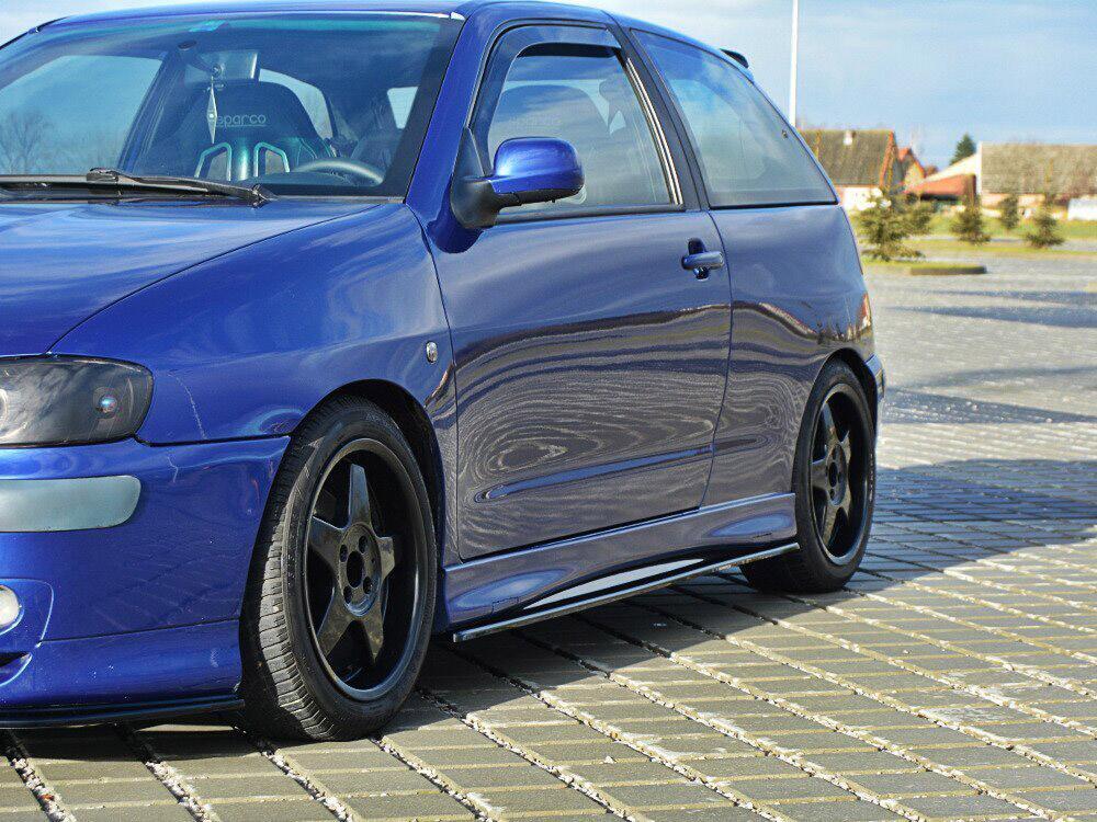 Side Skirts Splitters Seat Ibiza MK2 Cupra Facelift (1999-2002) - Carbon Look