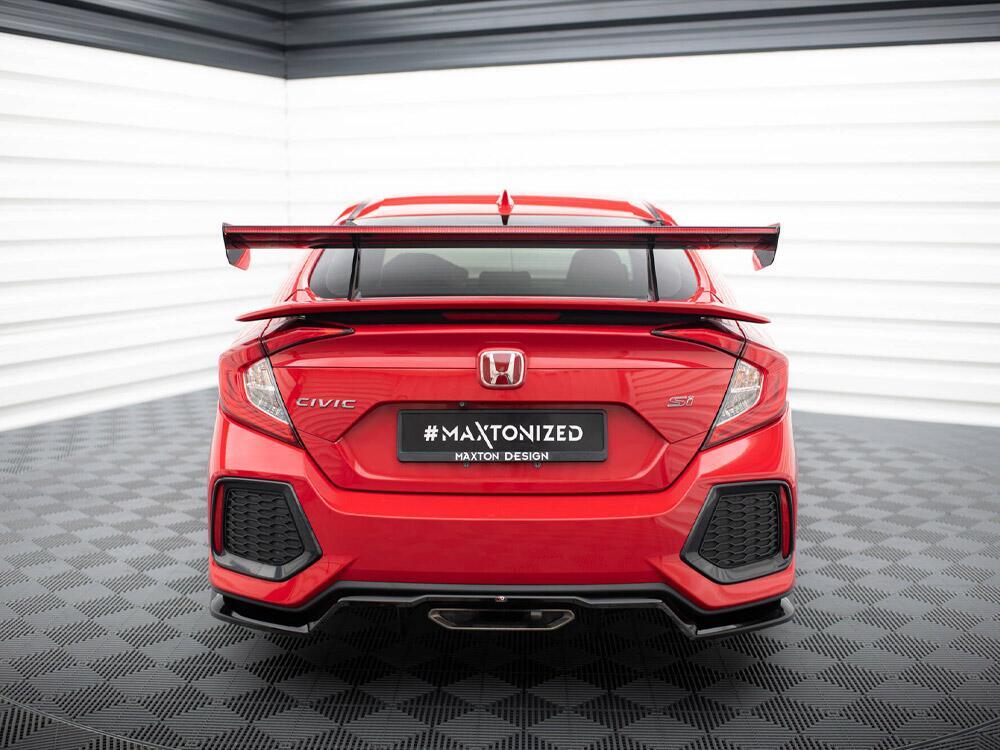 Carbon Spoiler With Upper Swan Mounting + LED Honda Civic SI Mk10