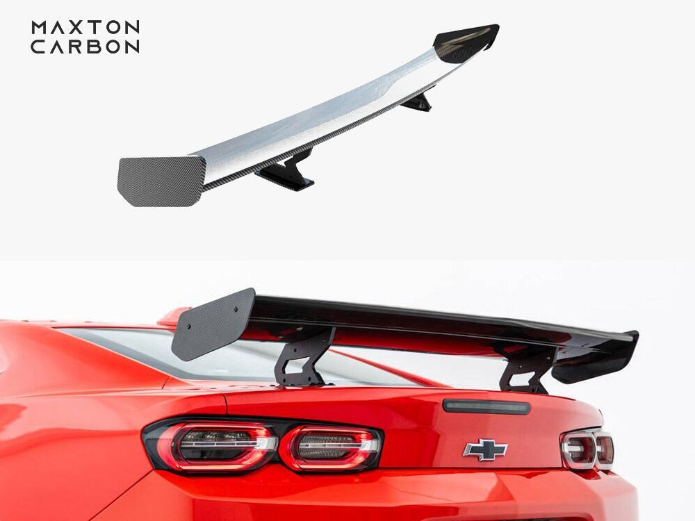 Carbon Spoiler With Internal Brackets Uprights Chevrolet Camaro SS Mk6 Facelift