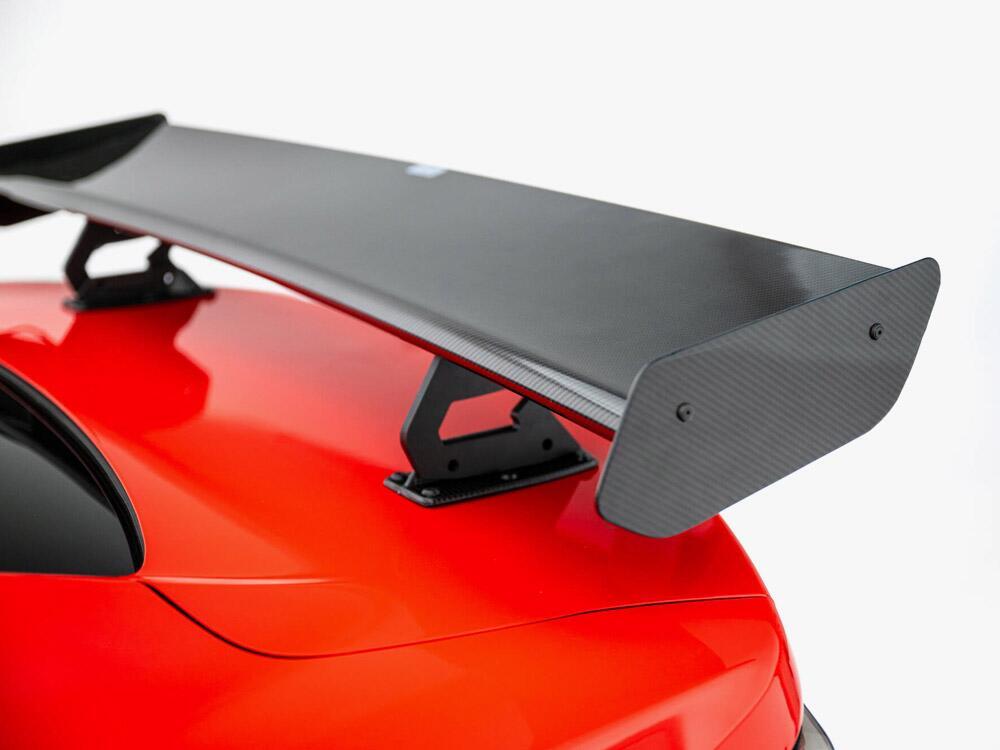 Carbon Spoiler With Internal Brackets Uprights + LED Chevrolet Camaro SS Mk6 Facelift