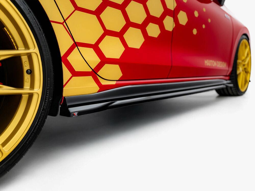 Side Skirts Diffusers V.1 Volkswagen Golf GTI Clubsport Mk8 Facelift