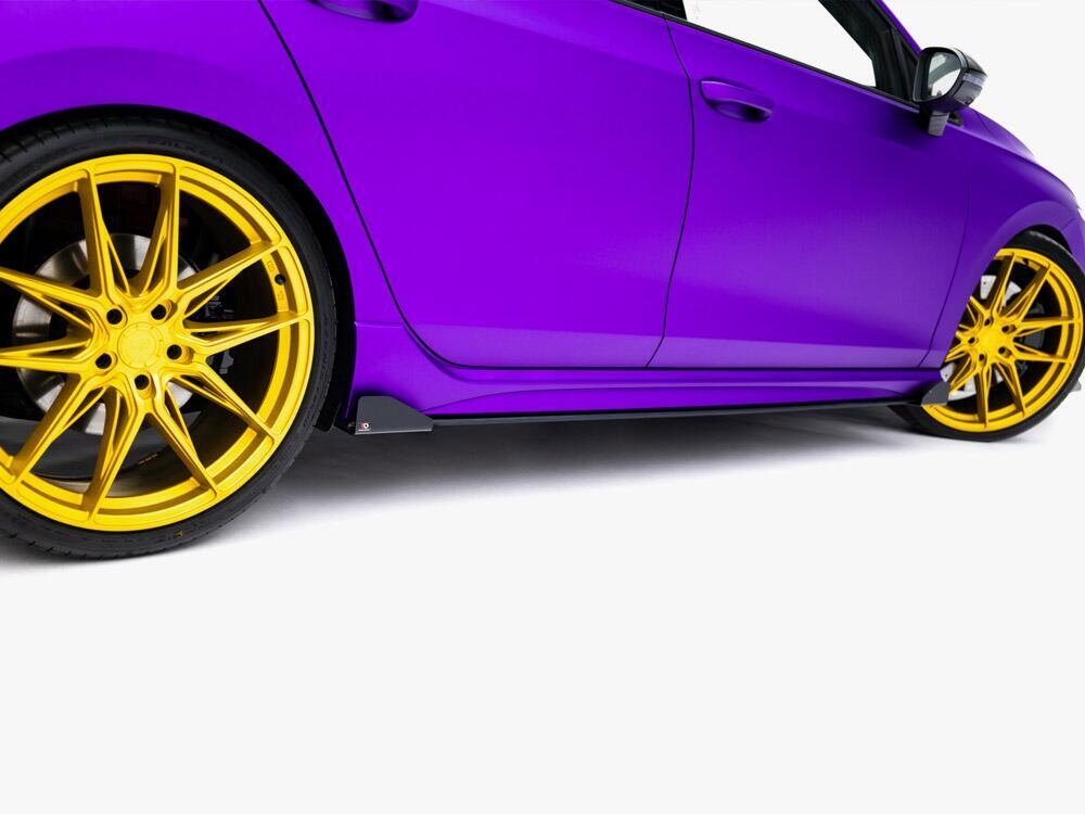 Street PRO Side Skirts Diffusers + Flaps Volkswagen Golf R Mk8 / Mk8 Facelift
