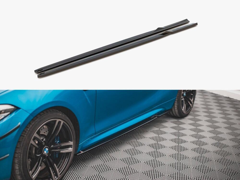 Side Skirts Diffusers V.2 Bmw M2 F87 (2016-2020)