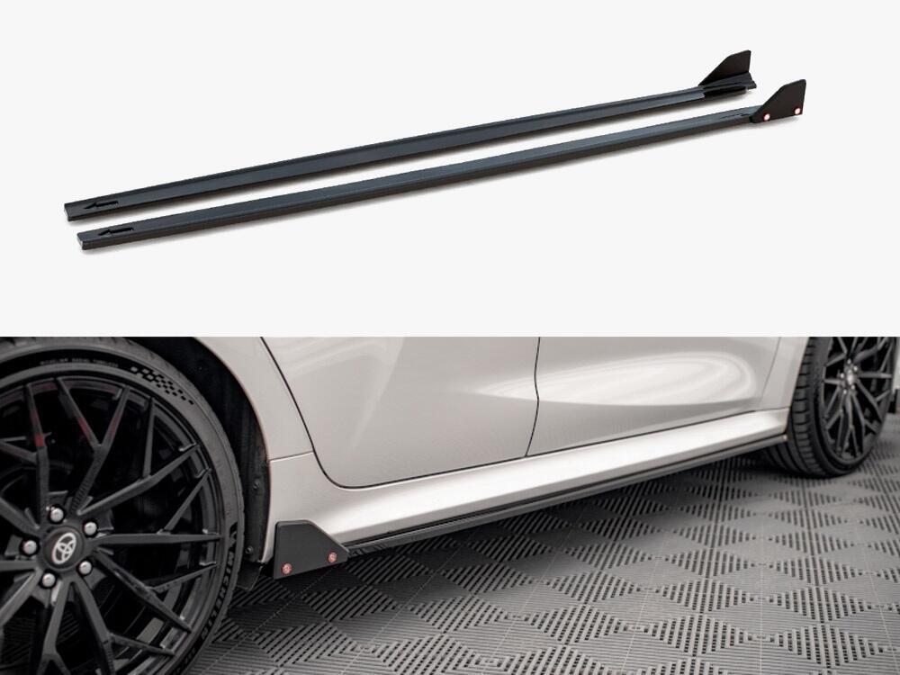 Side Skirts Diffusers V.1 + Flaps Toyota Yaris Mk4