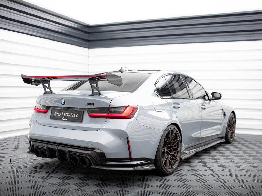 Carbon Spoiler With Internal Brackets Uprights + LED BMW M3 G80 / M340i G20 / 3 M-Pack G20 / 3 Standard G20