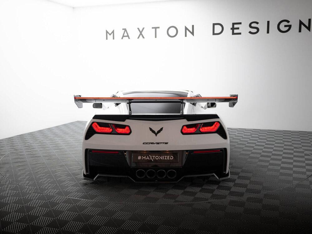 Carbon Spoiler With Upper Swan Mounting + LED Chevrolet Corvette Stingray / Grand Sport C7