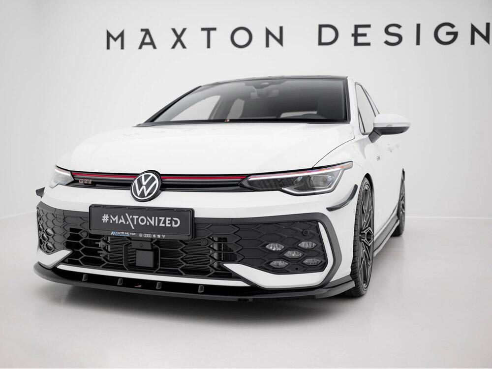 Front Splitter V.5 Volkswagen Golf GTI / GTE / R-Line Mk8 Facelift