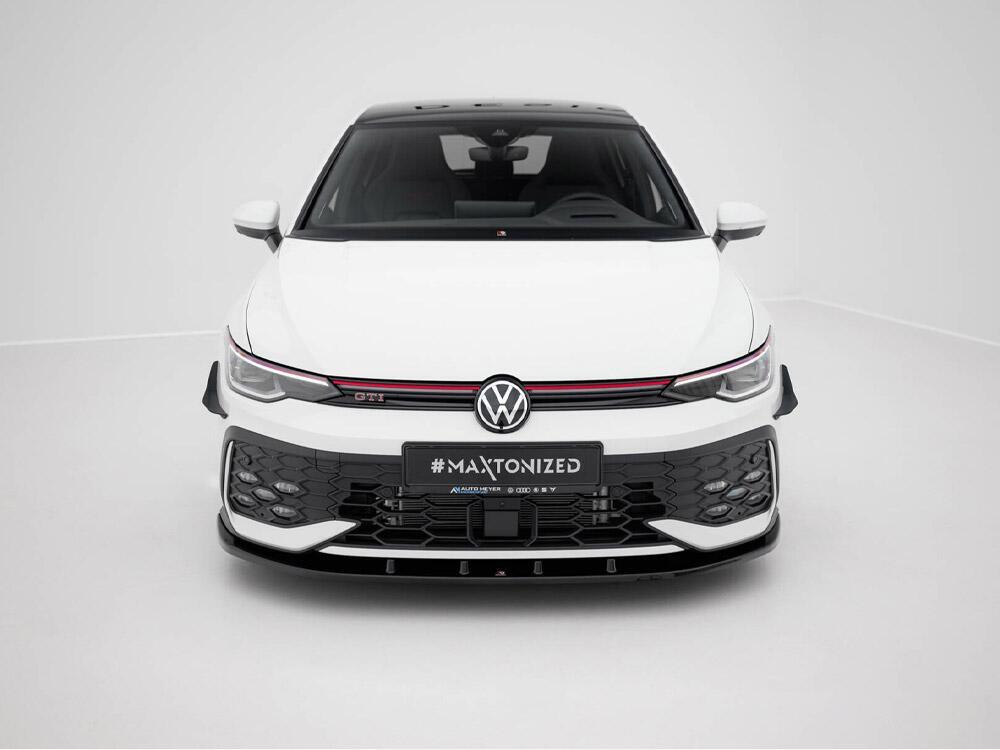 Front Splitter V.1 Volkswagen Golf GTI / GTE / R-Line Mk8 Facelift
