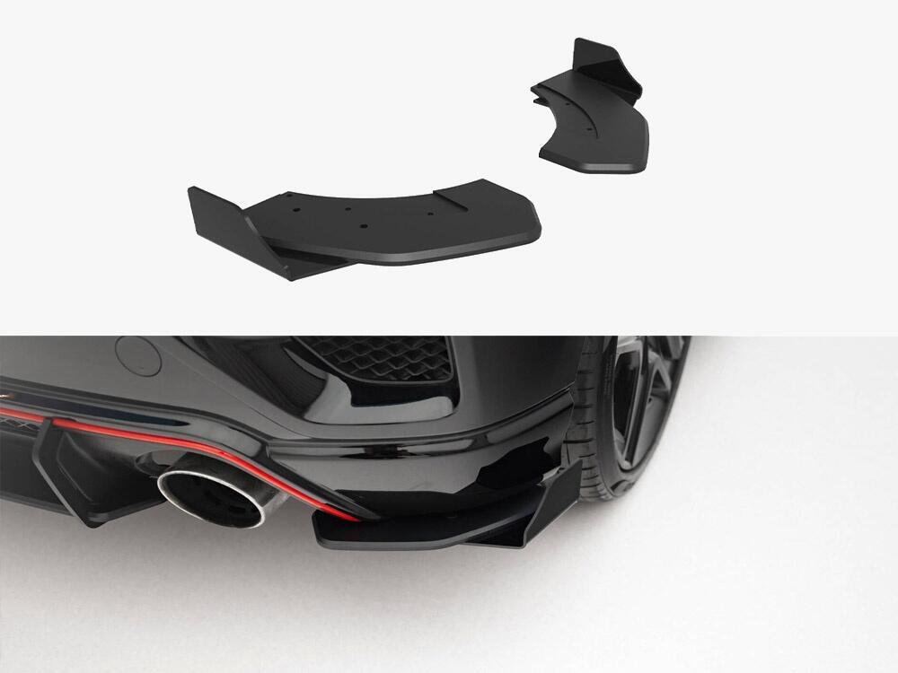 Street Pro Rear Side Splitters + Flaps Hyundai Veloster N Mk2