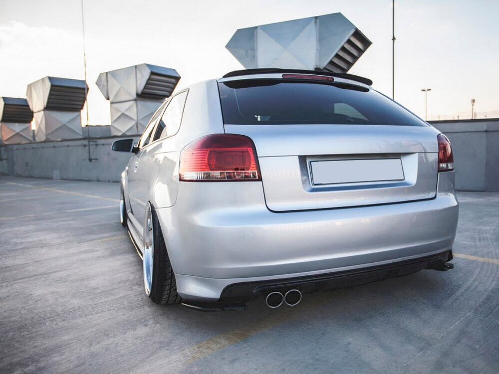 Rear Side Splitters Audi S3 8P / S3 8P FL - Carbon Look